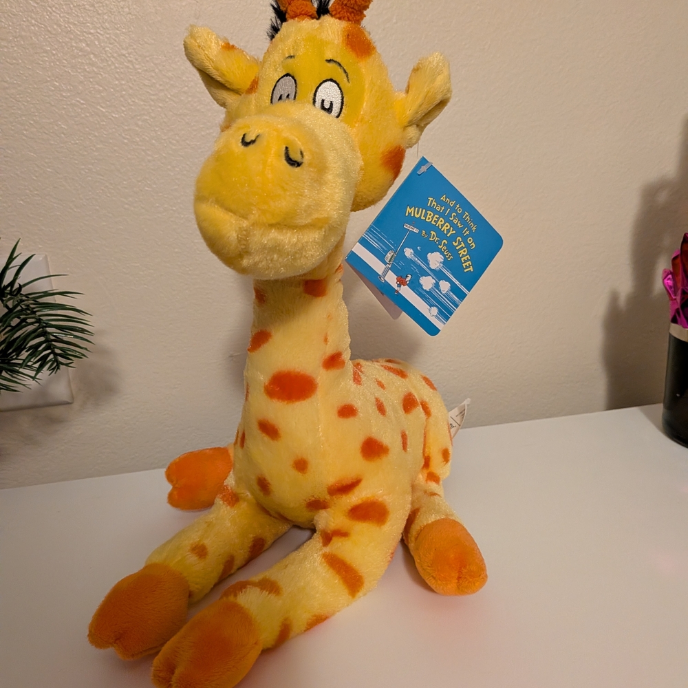 Source Unknown Yellow and Orange Giraffe Plush